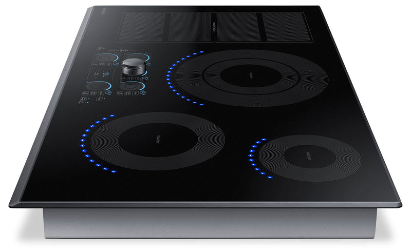 Samsung 36\" 5-Element Smart Induction Cooktop with Flex Zone & Virtual Flame Technology™ - Black Stainless Steel - NZ36K7880UG/AA