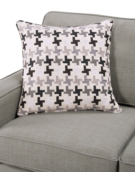 Made in Canada Sawyer 2-Piece Linen-Look Fabric Sectional with Reversible Cushions - Light Grey