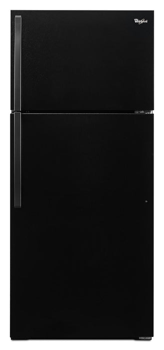 Whirlpool 28\" 14 Cu. Ft. Top-Mount Refrigerator - Black - WRT314TFDB