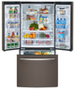 GE Profile 24.5 Cu. Ft. French-Door Refrigerator with Space-saving Icemaker – PNE25NMLKES - Refrigerator with Exterior Water/Ice Dispenser in Slate