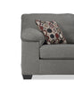 Morty 2-Piece Leather-Look Fabric Right-Facing Condo Sectional - Grey  