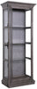 Scarlett Curio Cabinet – Grey - Contemporary style Curio Cabinet in Antique Grey Asian Hardwood, Glass