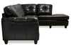 Addison 2-Piece Leath-Aire Right-Facing Sectional - Blackberry 