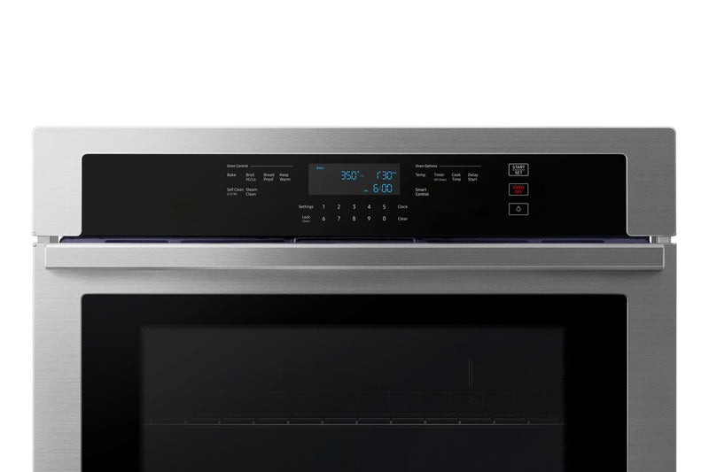 Samsung 30\" 5.1 Cu. Ft. Electric Wall Oven with Digital Touch Controls with Wi-Fi - Stainless Steel - NV51T5512SS/AC
