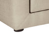 Zara Upholstered Bedside 2-Drawer Nightstand, 20.5"W x 20.75"H - Beige | Table de nuit rembourrée Zara de 20,5 po (l) x 20,75 po (H) à 2 tiroirs - beige