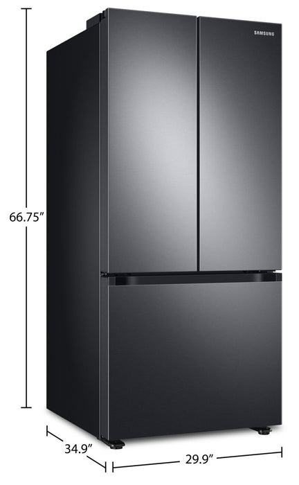 Samsung 30\" 22.1 Cu. Ft. French-Door Refrigerator - Black Stainless Steel - RF22A4111SG/AA