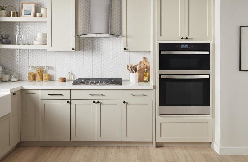 Whirlpool 27\" 4.3 Cu. Ft. Electric Combination Wall Oven with True Convection - Fingerprint Resistant Stainless Steel - WOEC7027PZ