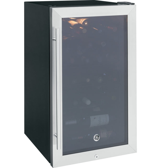 GE 19\" 4.1 Cu. Ft. Wine Chiller - Stainless - GWS04HAESS
