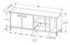 Cameron 60” TV Stand - White 