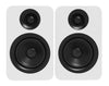 Kanto YU Passive 4" Bookshelf Speakers with 1" Silk Dome Tweeter – White 
