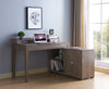 Jude Reversible Desk with Hutch – Hazelnut  - Modern style Desk in Hazelnut  Medium Density Fibreboard (MDF)