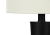 24" Black Metal 2-Piece Set, with Two Table Lamps and USB Charging|Ensemble 2 lampes de table de 24 po en métal noir avec recharge USB