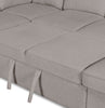 Scott Living Haven 3-Piece Chenille Fabric Sleeper Sectional with Two Storage Chaises - Grey | Sofa-lit sectionnel Haven de Scott Living 3 pièces en tissu de chenille avec 2 fauteuils longs de rangement - gris