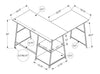 Evlin 42" L-Shaped Office Desk with Shelves - Espresso|Bureau en forme de L Evlin de 42 po à tablettes - espresso