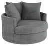 Grande Chenille Cuddler Chair - Teddy Nightfall 