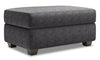 Made in Canada Customizable Sofa Lab The Trunk 39\" Chenille Fabric Storage Ottoman - Luxury Charcoal Grey