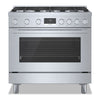 Bosch 800 Series 3.4 Cu. Ft. Industrial-Style Freestanding Gas Range - HGS8655UC 