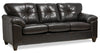 Addison Leath-Aire Sofa - Blackberry 