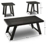 Norb 3-Piece Coffee and Two End Tables Package 