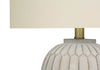 24" Cream Textured Resin Table Lamp|Lampe de table de 24 po en résine texturée crème