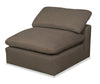 Eclipse 6-Piece Linen-Look Fabric Modular Sectional - Slate 