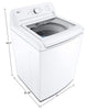 LG 4.8 Cu. Ft. Top-Load High-Efficiency Washer - White - WT6105CW | Laveuse haute efficacité LG à chargement par le haut de 4,8 pi³ - blanche - WT6105CW