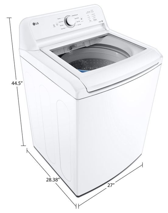 LG 4.8 Cu. Ft. Top-Load High-Efficiency Washer - White - WT6105CW