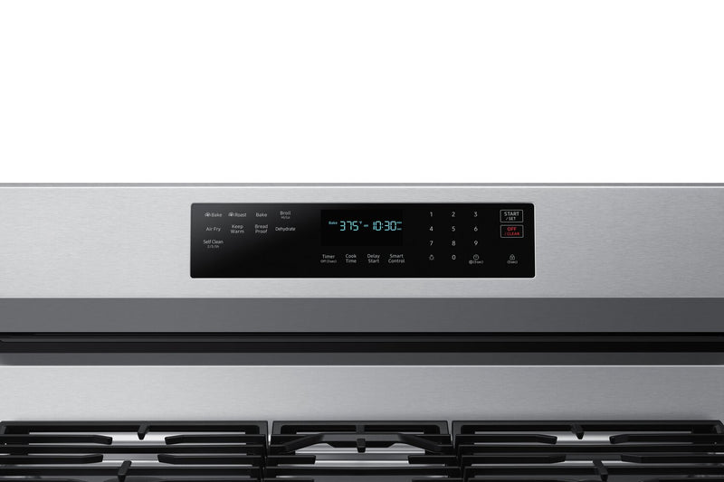 Samsung 6 Cu. Ft. Smart Gas Free Standing Range with Air Fry - Stainless Steel - NX60A6711SS/AA