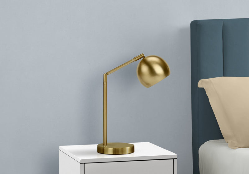 19\" Gold Metal Desk/Task Lamp