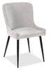 Verona 5pc Dining Set with Table & 4 Lexi Chairs, Culture Marbled Top, Metal, 42"W Round - Taupe | Ensemble de salle à manger Verona 5 pièces en métal avec table ronde de 42 po (L), dessus en marbre synthétique et 4 chaises Lexi - taupe