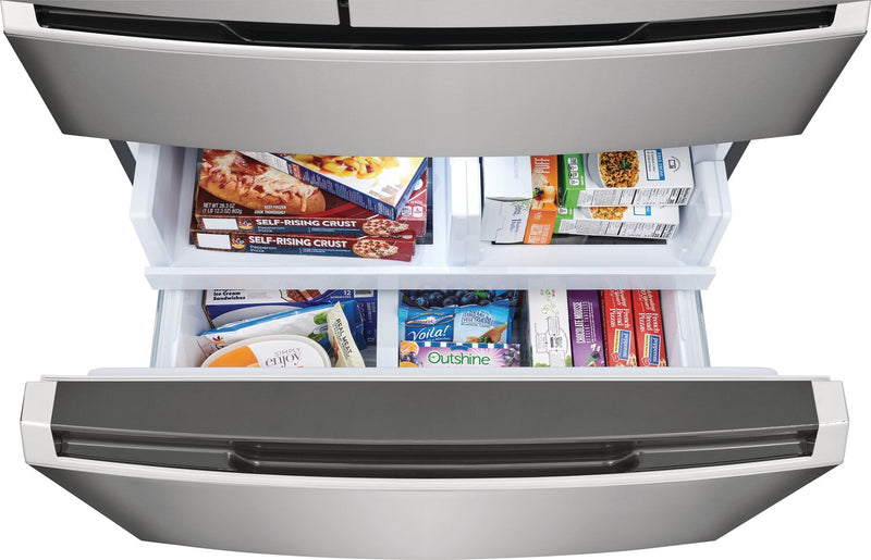 Frigidaire Gallery 36\" 26.3 Cu. Ft. Standard-Depth 4-Door French-Door Refrigerator - Smudge-Proof® Stainless Steel - GRMS2773AF