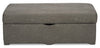 Made in Canada Morty 48" Leather-Look Fabric Storage Ottoman - Grey | Pouf de rangement Morty de 48 po fabriqué au Canada en tissu d’apparence cuir - gris