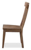Cedar Dining Chair, Pine Wood, Slat Back - Brown | Chaise de salle à manger Cedar en pin avec dossier à lattes - brun