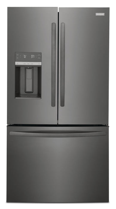 Frigidaire 36\" 27.8 Cu. Ft. Standard-Depth French-Door Refrigerator - Black Stainless Steel - FRFS2823AD