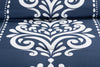 Navy Damask 3-Piece King Comforter Set