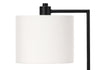 19" Black Metal Table Lamp with USB Charging|Lampe de table de 19 po en métal noir avec recharge USB