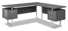 Marnie Reversible L-Shaped Corner Desk - Grey  