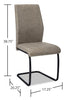 Heath Dining Chair - Contemporary style Dining Chair in Taupe Metal