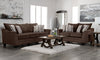 Febe Chenille Queen-Size Sofa Bed - Brown 