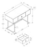 River Desk - Grey 