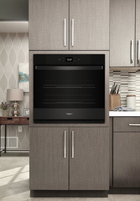Whirlpool 30\" 5 Cu. Ft. Electric Single Wall Oven with Air Fry - Black - WOES5030LB