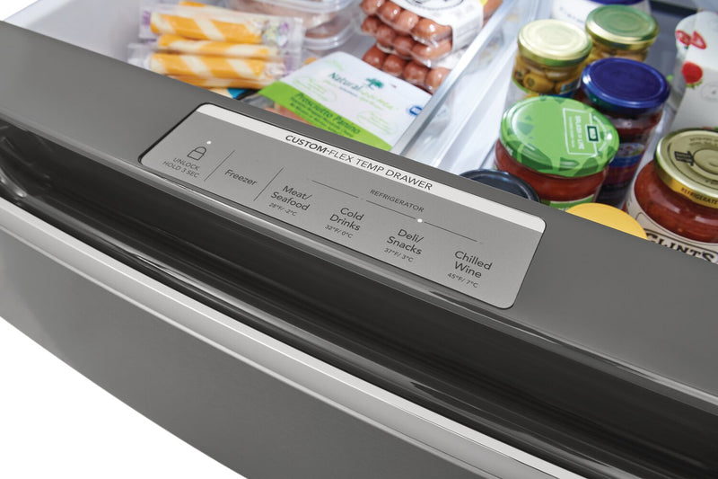 Frigidaire Gallery 36\" 21.5 Cu. Ft. Counter-Depth 4-Door French-Door Refrigerator - Smudge-Proof® Stainless Steel - GRMC2273CF