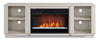 Antoni 62\" Modern Electric Fireplace TV Stand with Storage and Cable Management for TVs up to 70\"- White