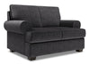Sofa Lab Roll Loveseat - Luxury Charcoal 