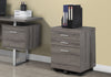 Bruno Filing Cabinet - Dark Taupe  