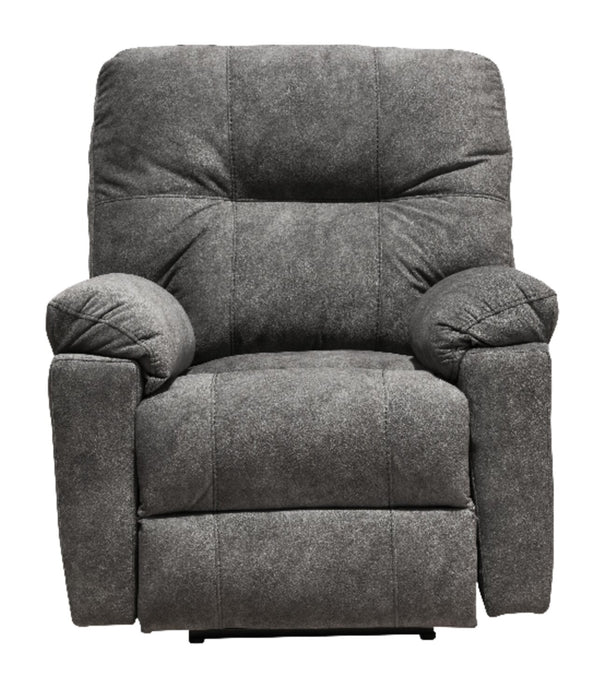 Made in Canada Gybson 38\" Fabric Glider Reclining Chair - Grey