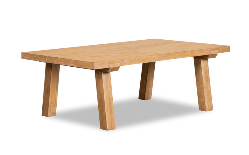 Rhett 48\" Modern Coffee Table - Light Brown Oak