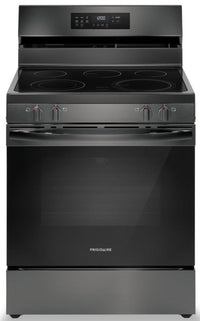 Frigidaire 5.3 Cu. Ft. Electric Range With Air Fry and Convection Bake - Black Stainless Steel - FCR…