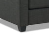 Sawyer Linen-Look Fabric Sofa - Charcoal Grey 