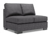 Sofa Lab Track Armless Loveseat - Luxury Charcoal 